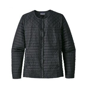 Patagonia Coastal Valley Down Collarless Goose Down Jacket Black Women SMALL